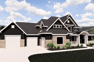 Exterior - Other Elevation for Craftsman House Plan #920-59 - 6 bed, 5 bath
