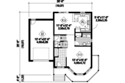 Victorian Style House Plan - 3 Beds 1 Baths 1705 Sq/Ft Plan #25-4700 