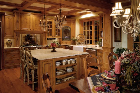 Interior - Kitchen 1 for Victorian House Plan #132-175 - 4 bed, 4.5 bath