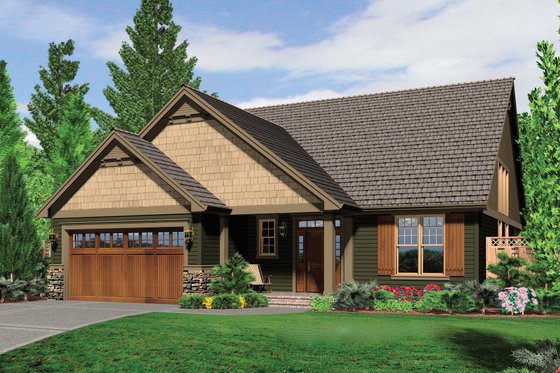 Exterior - Front Elevation 3 for Craftsman House Plan #48-551 - 3 bed, 2.5 bath