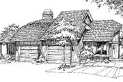 Contemporary Style House Plan - 1 Beds 1 Baths 1424 Sq/Ft Plan #320-320 