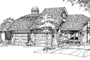Contemporary Exterior - Front Elevation Plan #320-320