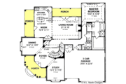 Traditional Style House Plan - 4 Beds 3.5 Baths 3188 Sq/Ft Plan #20-358 