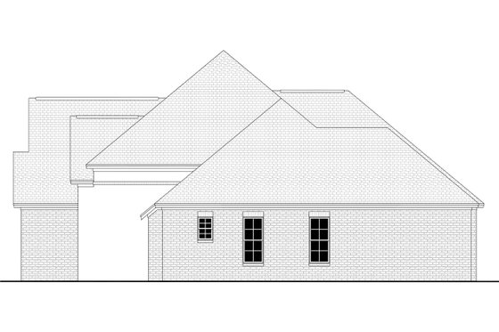 Exterior - Other Elevation 2 for European House Plan #430-103 - 4 bed, 2.5 bath