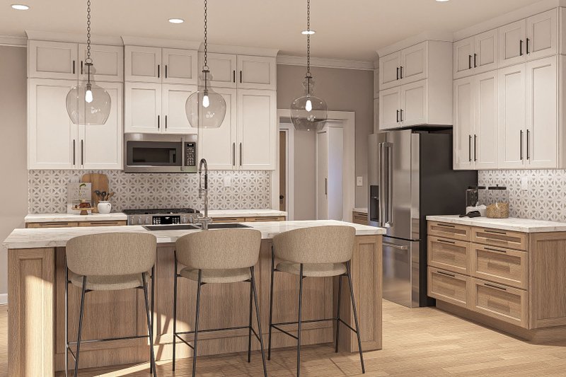 House Design - Interior - Kitchen 1 for Modern House Plan #455-363 - 3 bed, 2.5 bath