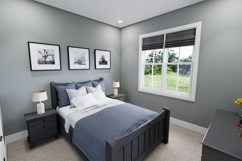 House Blueprint - Interior - Bedroom for Ranch House Plan #51-1326 - 3 bed, 2.5 bath