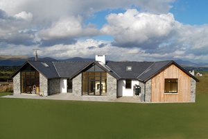 Exterior - Front Elevation 3 for Modern House Plan #520-6 - 3 bed, 3 bath