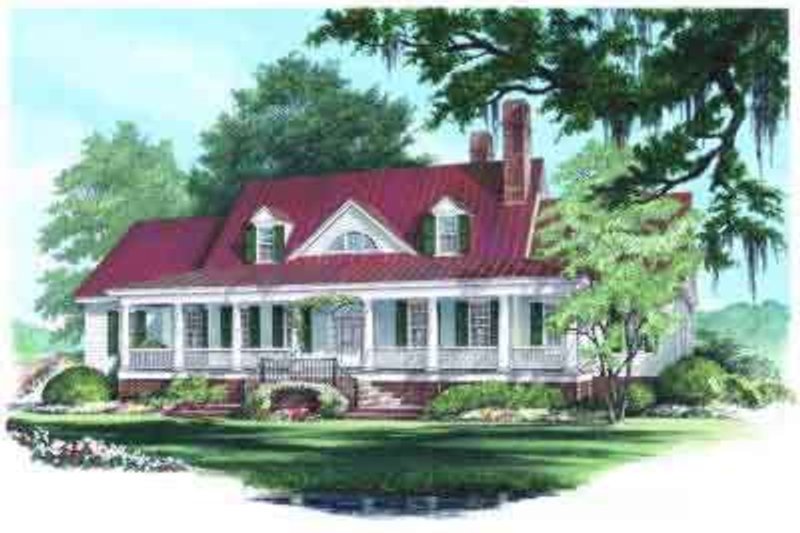 Architectural House Design - Farmhouse Exterior - Front Elevation Plan #137-190