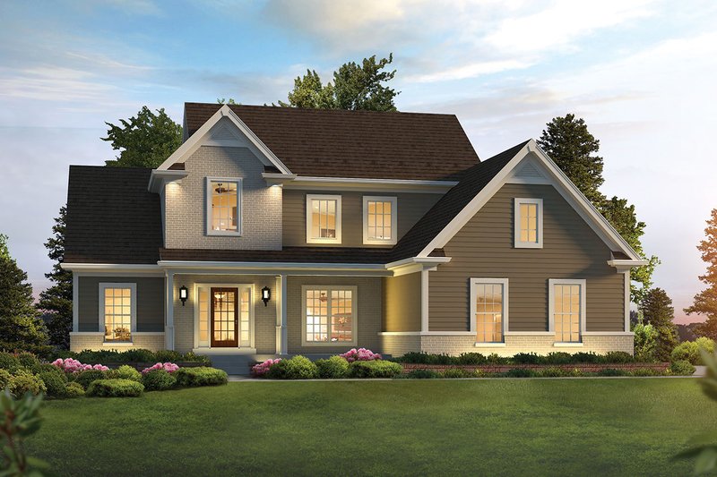 House Design - Traditional Exterior - Front Elevation Plan #57-655