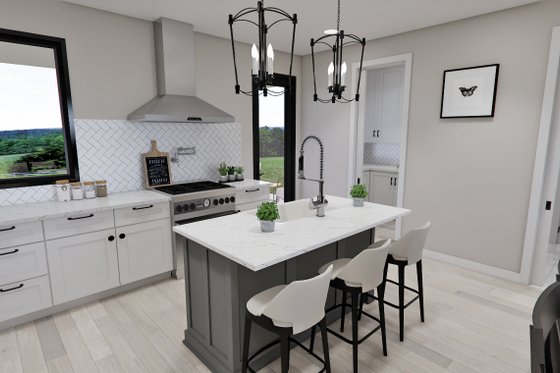 Interior - Kitchen 2 for Modern House Plan #51-1308 - 2 bed, 2 bath