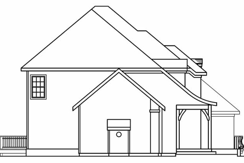 Home Plan - Exterior - Other Elevation for European House Plan #124-542 - 4 bed, 3.5 bath