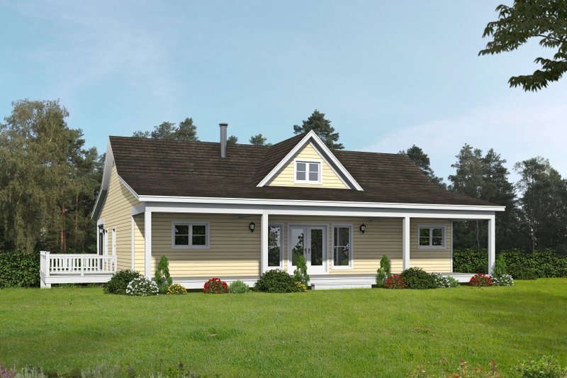 Traditional Style House Plan - 2 Beds 2 Baths 1500 Sq/Ft Plan #932-567