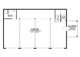 Floor Plan - Main Floor for Craftsman House Plan #1064-138, 4 bath