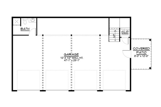 Floor Plan - Main Floor for Craftsman House Plan #1064-138, 4 bath