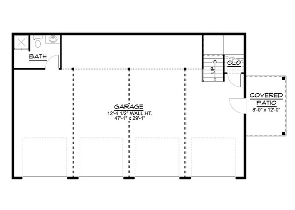 Craftsman Floor Plan - Main Floor Plan #1064-138