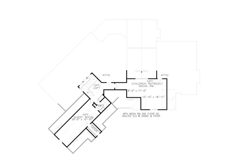 Dream House Plan - Optional children's retreat/media room - 2nd floor