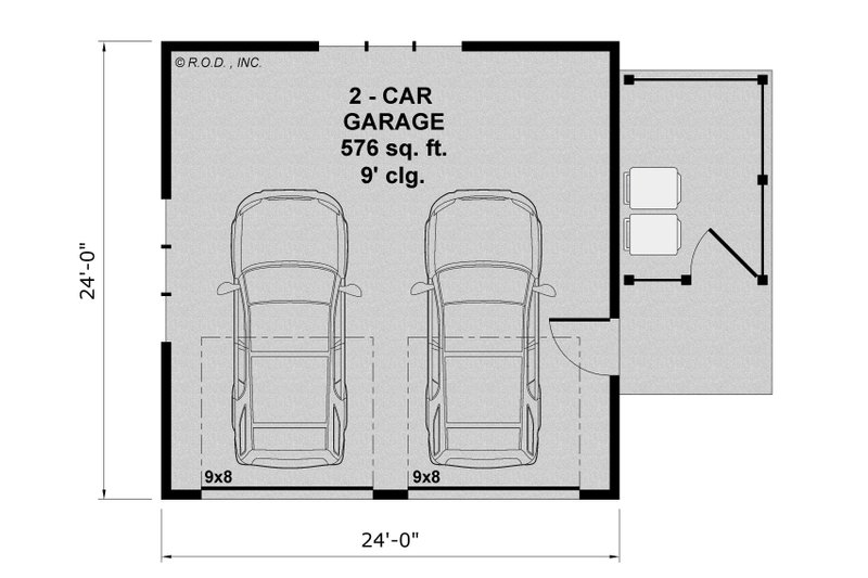 House Blueprint - Floor Plan - Main Floor for Farmhouse House Plan #51-1577, 0 bath