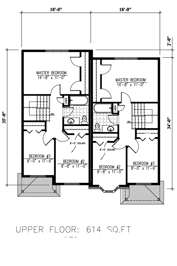 Cottage Floor Plan - Upper Floor Plan #138-364