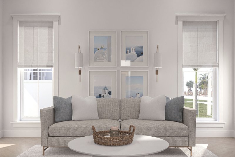 House Blueprint - Interior - Family Room 4 for Beach House Plan #455-761 - 4 bed, 4.5 bath