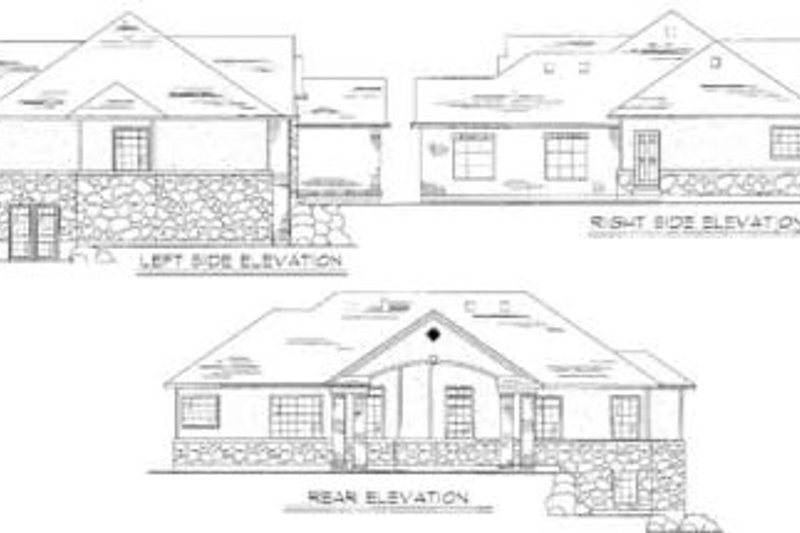Dream House Plan - Exterior - Rear Elevation for Traditional House Plan #5-116 - 3 bed, 2.5 bath