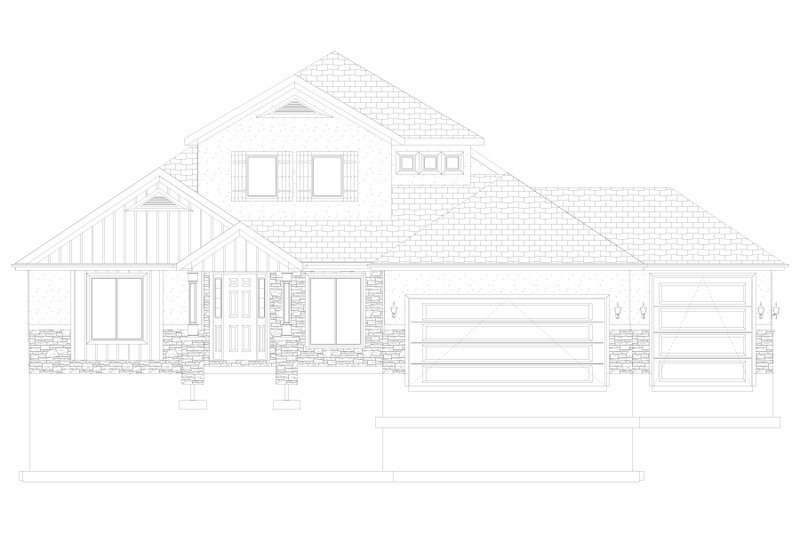 Architectural House Design - Exterior - Front Elevation 6 for Traditional House Plan #1060-69 - 5 bed, 4.5 bath