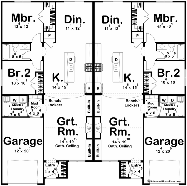 Dream House Plan - Modern Floor Plan - Main Floor Plan #455-478