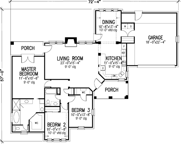 House Plan Design - European Floor Plan - Main Floor Plan #410-311