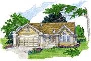 Traditional Style House Plan - 3 Beds 2 Baths 1392 Sq/Ft Plan #47-345 