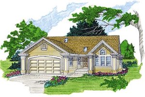 Traditional Exterior - Front Elevation Plan #47-345