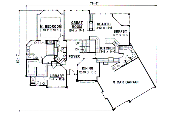 Modern Floor Plan - Main Floor Plan #67-734
