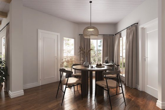 Interior - Dining Room for Craftsman House Plan #54-534 - 3 bed, 2.5 bath