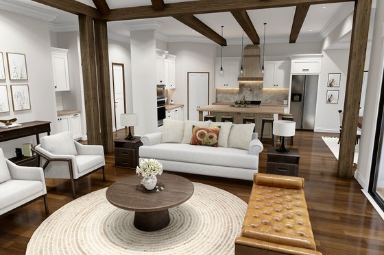 Interior - Other 1 for Ranch House Plan #54-565 - 3 bed, 2.5 bath