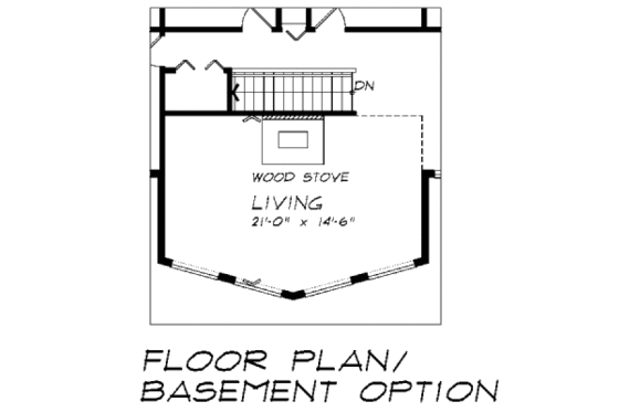 Floor Plan - Other Floor for Cabin House Plan #47-315 - 3 bed, 2 bath