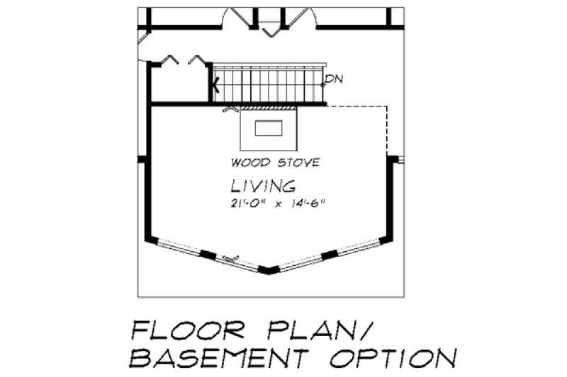 Architectural House Design - Floor Plan - Other Floor for Cabin House Plan #47-315 - 3 bed, 2 bath