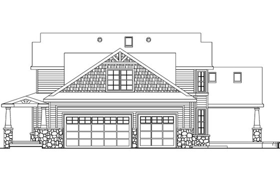 Exterior - Other Elevation 1 for Craftsman House Plan #124-582 - 4 bed, 3.5 bath