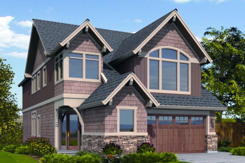 Architectural House Design - Craftsman Exterior - Front Elevation Plan #48-264
