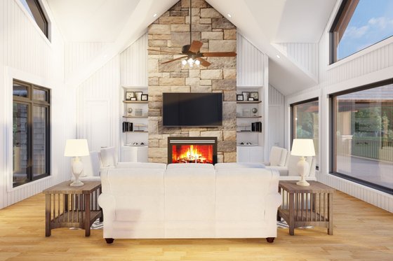 Interior - Family Room for Ranch House Plan #923-88 - 3 bed, 3.5 bath