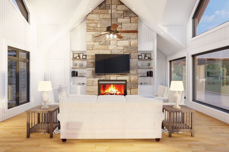 House Design - Interior - Family Room for Ranch House Plan #923-88 - 3 bed, 3.5 bath