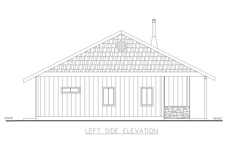 Dream House Plan - Exterior - Other Elevation for Country House Plan #117-991 - 3 bed, 2 bath