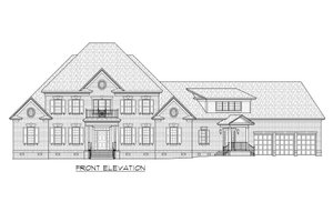 Exterior - Front Elevation 4 for Classical House Plan #1054-66 - 5 bed, 5 bath