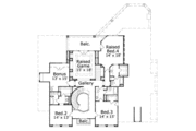 European Style House Plan - 4 Beds 4.5 Baths 5208 Sq/Ft Plan #411-118 