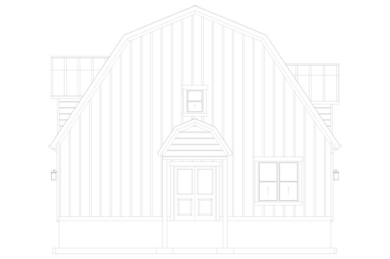 House Plan Design - Exterior - Front Elevation 3 for Barndominium House Plan #1060-270 - 3 bed, 3.5 bath