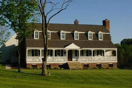 Exterior - Front Elevation 3 for Classical House Plan #137-313 - 4 bed, 4 bath