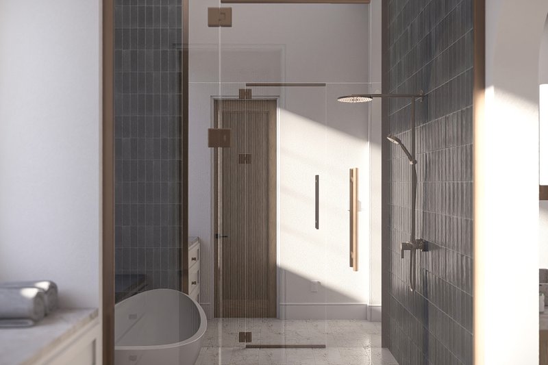 House Blueprint - Interior - Master Bathroom 1 for Beach House Plan #455-757 - 3 bed, 2.5 bath