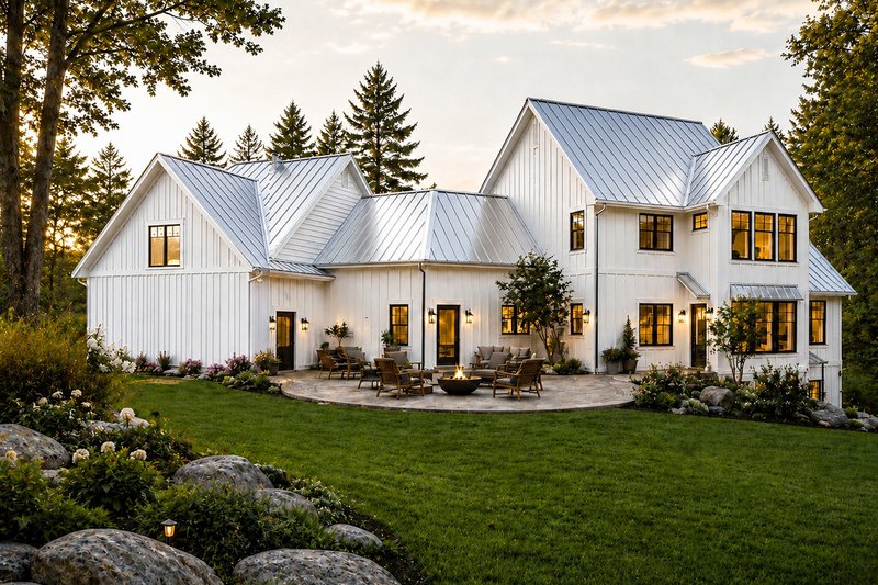 Dream House Plan - Exterior - Rear Elevation 1 for Farmhouse House Plan #928-423 - 3 bed, 2.5 bath