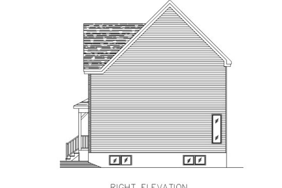 Exterior - Other Elevation for Country House Plan #138-342 - 3 bed, 1.5 bath