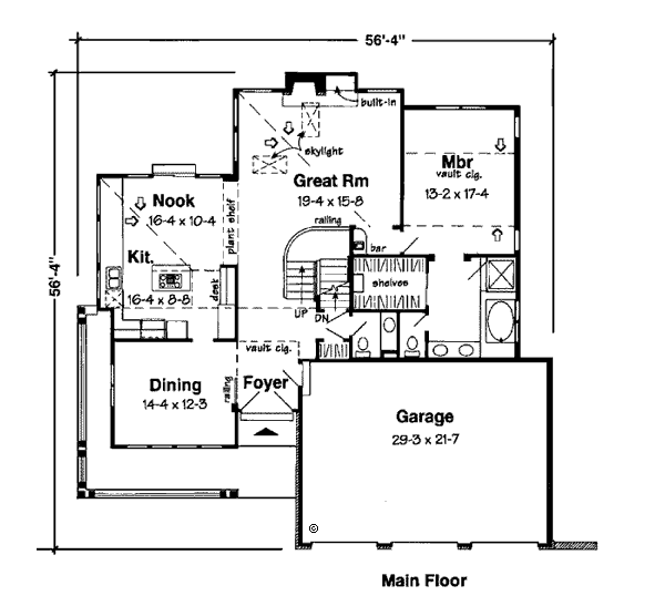 Floor Plan - Main Floor Plan #312-600