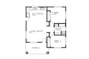 Bungalow Style House Plan - 2 Beds 1 Baths 868 Sq/Ft Plan #515-49 