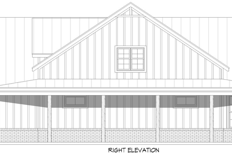Dream House Plan - Exterior - Other Elevation 7 for Farmhouse House Plan #932-1169 - 3 bed, 2.5 bath