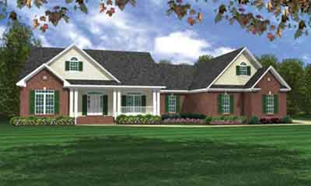 Traditional Style House Plan - 3 Beds 3.5 Baths 2200 Sq/Ft Plan #21-178